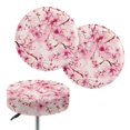 thumbnail image 1 of SEANATIVE Cherry Blossom Round Stool Covers Non Slip Round Stool Cushion Slipcover Size L 2 Piece Stool Seat Replacement Cover for Bar & Dining Room 14"-16", 1 of 7