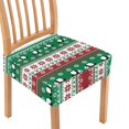 thumbnail image 1 of SEANATIVE Christmas Chair Covers for Dining Chairs Set of 2 Cute Panda Chair Covers with Elastic Band Square Chair Protective Cover Home Dining Room Kitchen Xmas Decor, 1 of 7