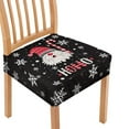 thumbnail image 1 of SEANATIVE Christmas Chair Covers Set of 6 Santa Claus Chair Seat Covers for Dining Chairs Xmas Chair Seat Decorative Cover Home Chair Slipcovers Dining Room Stool Covers Festival Party, 1 of 7