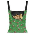 thumbnail image 1 of SEANATIVE Christmas Dachshund Clothespin Bag Green Laundry Hanging Storage Organizer Clothespin Holder with Large Opening for Clothesline Outdoor Clothespin Storage, 1 of 7