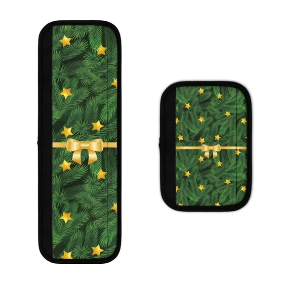 SEANATIVE Christmas Leaves Refrigerator Door Handle Covers, Keep Your Kitchen Appliance Clean from Smudges Fingertips Food Stains Suitable for Dishwashers Fridge Microwave Oven