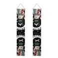 thumbnail image 1 of SEANATIVE Christmas Snowflake Porch Sign Banner 2 PCS Music Snowman Porch Decor Xmas Door Banners for Front Door Banner Hanging Outdoor 70.8 x 12.6 Inch, 1 of 7