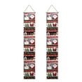 thumbnail image 1 of SEANATIVE Christmas Snowman Porch Flags Door Banner Xmas Santa Claus Hanging Front Porch Decor 2 PCS Welcome Sign Banner Door Hanging Banner for Holiday Outdoor, 1 of 7