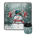 thumbnail image 1 of SEANATIVE Christmas Snowman Sewing Machine Mat for Table Christmas Muffling Mat Sewing Accessories Organizer for Sewing Machine Table Protector with Cylinder, 1 of 6
