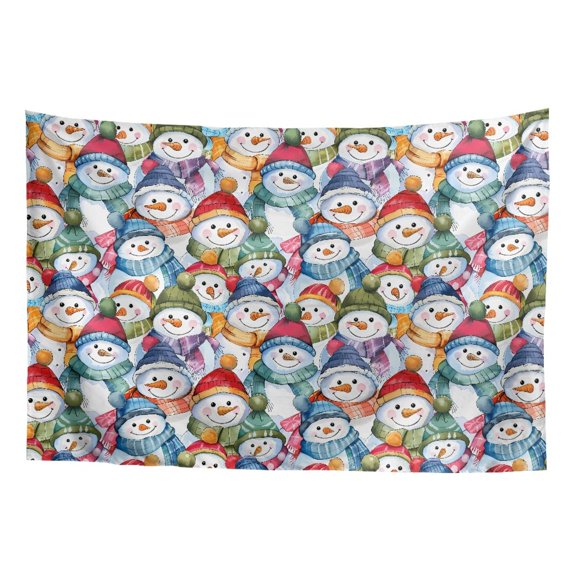 SEANATIVE Christmas Snowman Wall Tapestry for Living Room Bat Wall Tapestry for Christmas Compact Tapestry Home Decor Aesthetic Tapestry Wall Hanging Small Tapestry for Kitchen