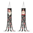 thumbnail image 1 of SEANATIVE Christmas Snowman Windsock Flag Outdoor Xmas Snowflake Hanging Home Decoration 2 Piece Windsocks Flag for Yard Garden Party Happy Halloween, 1 of 7