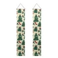 thumbnail image 1 of SEANATIVE Christmas Tree Porch Flags 70.9x12.6 Inch Banner Vertical Hanging 2 Piece Holiday Long Garden Flags for Front Door Porch Home Yard Decor Xmas Gifts, 1 of 7