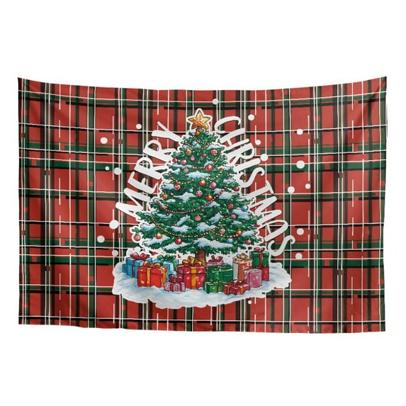 SEANATIVE Christmas Tree Tapestry Buffalo Grid Wall Tapestry 36H*24W Inches Tapestries for Bedroom Small Tapestry for Bedroom for Living Room Dorm Office
