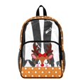 thumbnail image 1 of SEANATIVE Clear Backpack for Boys Girls Clear Backpacks Transparent Daypack with Adjustable Straps, See Through Book Bag Back to School Essentials, Cartoon Deer Polka Dots Orange, 1 of 7