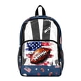 thumbnail image 1 of SEANATIVE Clear Backpack for Elementary Middle High School Kids Teen Boy Girl Bookbag Clear Bags Lightweight PVC Transparent Bag for Back to School, American Football Navy Blue, 1 of 7