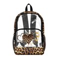 thumbnail image 1 of SEANATIVE Clear Bookbag for Girls Boys Transparent Backpack See Through School Daypack PVC Heavy Duty Unisex School Backpack for Teens Kids, Heart-shaped Pattern Leopard Print, 1 of 7
