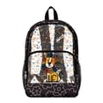 thumbnail image 1 of SEANATIVE Clear School Bag for Kids Elementary School Backpack for Women Men Transparent Bookbag Teens Girls Boys Daypack with Front Zipper Pocket, Cartoon Lion Flower Black, 1 of 7