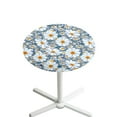 thumbnail image 1 of SEANATIVE Cocktail Table Covers 24'' Diameter Washable Round Table Cloth Cocktail Table Top Cover with Elastic Fit Highboy Tablecloths for Event Graduation Party, Daisy Pattern, 1 of 7