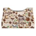 thumbnail image 1 of SEANATIVE Coffee Themed Tissue Box Cover PU Leather Tissue Holder with Top Buckle, Portable Tissue Box Organizer Cover Facial Tissue Holder for Bathroom, Bedroom, Hotel, Office Desk, 1 of 7
