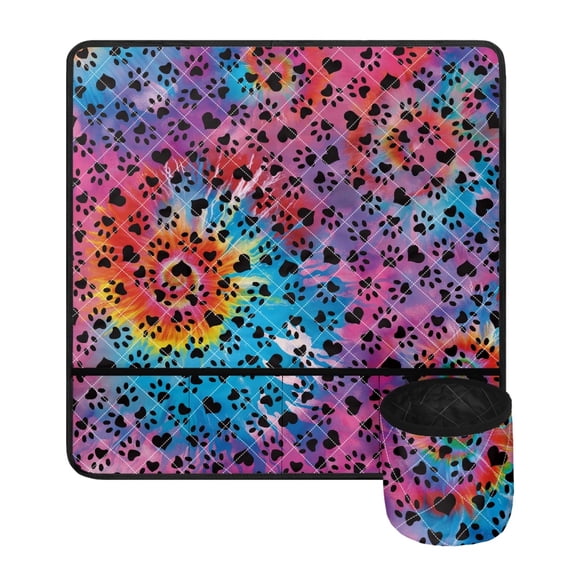 SEANATIVE Colorful Tie Dye Sewing Machine Cover Soft Sewing Machine Dust Cover for Table Sew Machine Decor Accessories Easy to Clean Sew Muffling Mats