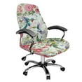 thumbnail image 1 of SEANATIVE Computer Chair Cover Stretch Office Chair Cover Universal Desk Chair Slipcover Chair Protection for Executive Boss Chair Gaming Chairs, L, Hummingbird Flower Butterfly, 1 of 7