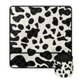 thumbnail image 1 of SEANATIVE Cow Print Pad Organizer for Sewing Machine Lightweight Sewing Machine Table Dust Cover with Small Cylinder for Storage Soft Muffling Mat Reduce Noise, 1 of 6