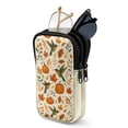 thumbnail image 1 of SEANATIVE Double Eyeglass Case with 2 Compartment Glasses Case Zipper Eyewear Pouch Soft Neoprene Sunglasses Pouch Travel Glasses Storage Pouch Bag, Hummingbird Pumpkin Fall Maple Leaf Beige, 1 of 7