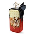 thumbnail image 1 of SEANATIVE Double Glasses Case for Women Men, Neoprene Zipper Eyeglass Pouch Water-Resistant Scratch-Proof Lightweight Travel Glasses Bag for Eyeglasses Sunglasses, Cat English Bulldog Print, 1 of 7