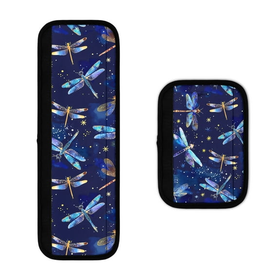 SEANATIVE Dragonfly Refrigerator Door Handle Covers Kitchen Appliance Handles Decor Protector for Ovens Dishwashers Anti-Skid Protector Gloves Keep Off Smudges Food Stains Set of 2