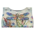 thumbnail image 1 of SEANATIVE Dragonfly Tissue Box Cover PU Leather Tissue Box Holder Rectangular Tissue Cover Flowers Tissue Paper Organizer for Bathroom Vanity Countertop Night Stands Desk Car Office 2 Pcs, 1 of 7