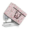 thumbnail image 1 of SEANATIVE Floral Butterfly Sewing Machine Cover Pink Sewing Machine Cover Dust Cover with Storage Pocket Foldable Sewing Machine Protector Cover for Most Standard Machines, 1 of 7