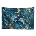 thumbnail image 1 of SEANATIVE Floral Dolphin Tapestry Aesthetic Wall Tapestry 36 x 24 Inches Tapestry Wall Hanging Compact Tapestry for Home Decor Wall Tapestry Living Room Hanging Tapestry, 1 of 6