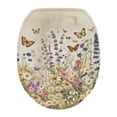 thumbnail image 1 of SEANATIVE Flower Butterfly Toilet Seat Cover Aesthetic Toilet Lid Covers for Bathroom Soft Toilet Seat Lid Cover Elongated Toilet Protector Cover Toilet Dust Cover, 1 of 6