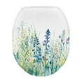 thumbnail image 1 of SEANATIVE Flower Leaf Toilet Seat Cover Aesthetic Toilet Lid Covers for Bathroom Decoration Toilet Seat Lid Cover Washable Toilet Protector Cover Fits Most Toilet Lids, 1 of 6