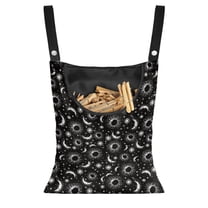 SEANATIVE Galaxy Hanging Clothes Pin Bag Star Moon Clothespin Storage Organizer Large Capacity Clothespin Bag Holder with Large Opening for Summer Clothesline Outdoor