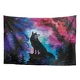 thumbnail image 1 of SEANATIVE Galaxy Wolf Tapestry for Room Decor Small Tapestries Wall Hanging Tapestry for Bedroom Aesthetic Living Room Dorm Party Decoration,36x24 Inches, 1 of 6