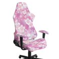 thumbnail image 1 of SEANATIVE Gaming Chair Covers with Zipper Decorative Dustproof Stretch Gamer Chair Cover with Armrest Covers Washable Fabric Anti-Scratch Office Armchair Slipcover, Pink Cherry Blossom Pattern, 1 of 7