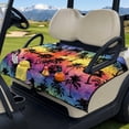 thumbnail image 1 of SEANATIVE Golf Cart Front Seat Covers with Pockets, Non Slip Golf Cart Seat Cushion Covers Suitable for Summer Winter All-Season, Easy to Install and Clean, Palm Tree Colorful Sky Pattern, 1 of 7