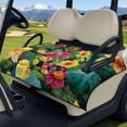 thumbnail image 1 of SEANATIVE Golf Cart Seat Covers for 2-Person Seats, Suitable for EZGO, Yamaha, Club Car and More, Scratch-resistant All Weather Golf Cart Accessory, Hawaiian Hibiscus Flower Tropical Leaf, 1 of 7