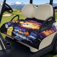 thumbnail image 1 of SEANATIVE Golf Cart Seat Covers, Portable Foldable Golf Cart Seat Towel Blanket, Soft Comfortable Universal Club Car Accessories Fit for EZGO Yamaha, Beach Palm Tree Seagull Sunset Pattern, 1 of 7