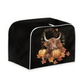 thumbnail image 1 of SEANATIVE Highland Cow Toaster Cover Bread Machine Cover Fits for Most Standard 2 Slice Toasters Keep Toaster Free From Dust And Fingerprint Oven Dustproof Cover, Fall Maple Leaf, 1 of 7