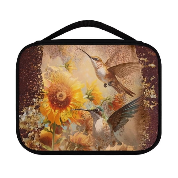 SEANATIVE Hummingbird Bible Bible Cover Lightweight Bible Book Cover wiith Handle Leisure Bible Bags and Totes for Women Sunflower