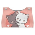 thumbnail image 1 of SEANATIVE Kawaii Cats Tissue Box Cover PU Leather Tissue Box Holder, Tissue Paper Cube Box Organizer Dispenser for Bathroom, Vanity Countertop, Night Stands, Desk, Car, 1 of 7