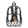 thumbnail image 1 of SEANATIVE Kids Clear Backpack with Front Pocket Adjustable Straps Transparent Clear Bag Girls See Through Travel Stadium School Bags PVC Bookbag, Dachshund Dog Paw Blue, 1 of 7