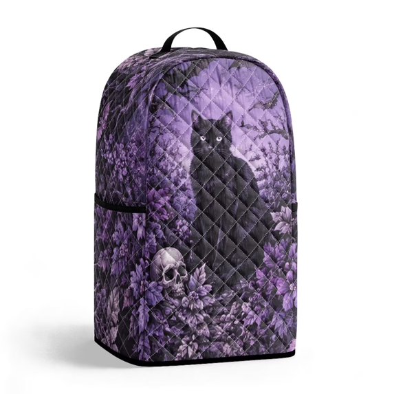 SEANATIVE Kitchen Blender Cover with Top Handle Gothic Cat Skull Violet
