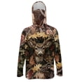 thumbnail image 1 of SEANATIVE Long Sleeve Sun Protection Fishing Hoodie for Men, Fishing Hiking Running Shirts Athletic Outfits Lightweight Breathable Rash Guard for Summer Beach, S, Deer Camo Hunting Forest, 1 of 7
