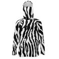 thumbnail image 1 of SEANATIVE Long Sleeve Sun Shirts for Men Fishing Hiking Running Tops Sun Hoodie Lightweight Breathable Outdoor UV Protection Rash Guard, S, Zebra Print Black White, 1 of 7