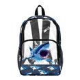 thumbnail image 1 of SEANATIVE Middle School Clear Backpack Kids Transparent Bookbag See Through Daypack Heavy Duty PVC Schoolbag School Accessory for Boys Girls Teens, Shark Blue, 1 of 7