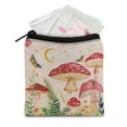 SEANATIVE Mushroom Forest Sanitary Napkin Storage Bag 2 Piece Mini