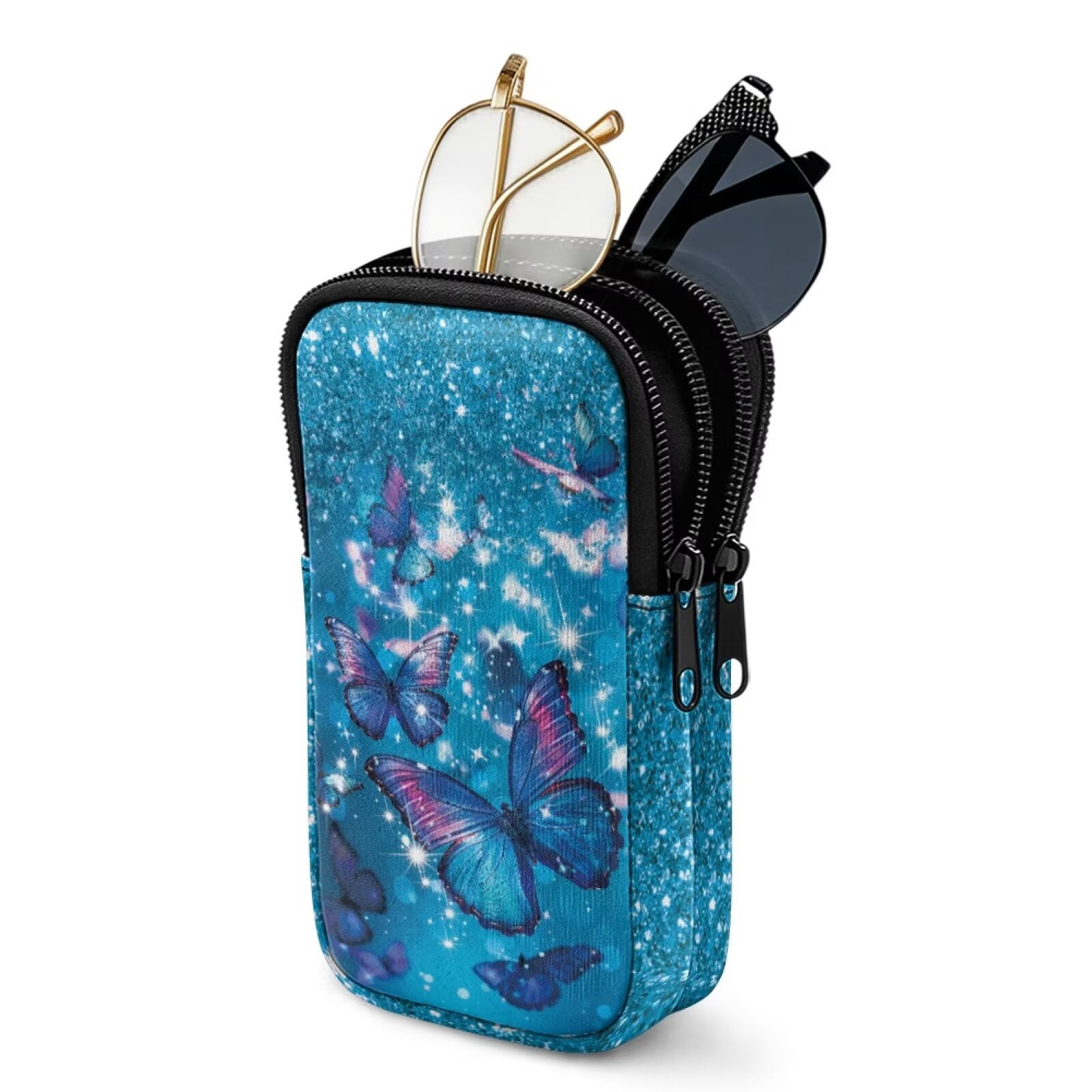SEANATIVE Neoprene Eyewear Pouch Zipper Glasses Case Shockproof