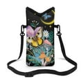 thumbnail image 1 of SEANATIVE Neoprene Phone Bag Cellphone Pouch Waterproof Smartphone Purse with Removable Adjustable Strap Shockproof Phone Pouch 8 x 4 inch, Butterfly Mushroom Leaves Flower Moon, 1 of 7
