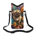 thumbnail image 1 of SEANATIVE Neoprene Small Cell Phone Crossbody Bag for Women Men Waterproof Phone Case Carry Pouch for iPhone 15/14/ 13 Pro Max, for Samsung S24/23/22 Ultra, Daisy Pug Dog, 1 of 1