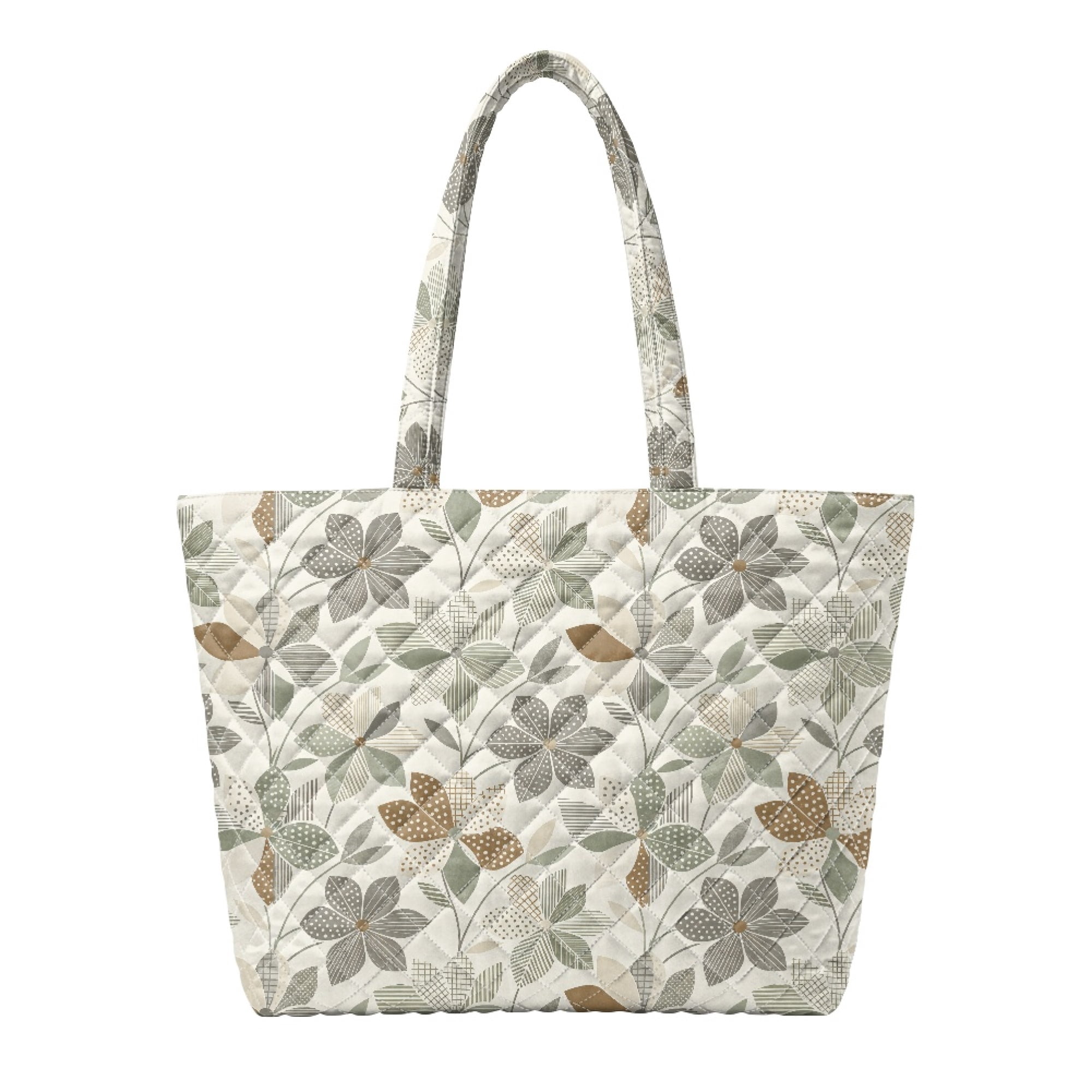 Sample Neutral Bag SEANATIVE Neutral Geometric Floral Easy clean Handbag for Work, Elastic ...