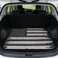 thumbnail image 1 of SEANATIVE Non-Slip Car Trunk Mat Universal Size Truck Cargo Liner Heavy Duty Dog Cargo Mat Durable Rear Trunk Protector Machine Washable All Weather Cargo Mats, Retro American Flag Black Grey, 1 of 4