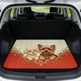 thumbnail image 1 of SEANATIVE Non-Slip Car Trunk Mat Universal Size Truck Cargo Liner Heavy Duty Dog Cargo Mat Durable Rear Trunk Protector Washable All Weather Cargo Mats, Cute Yorkshire Terrier Dog Puppy Print, 1 of 4